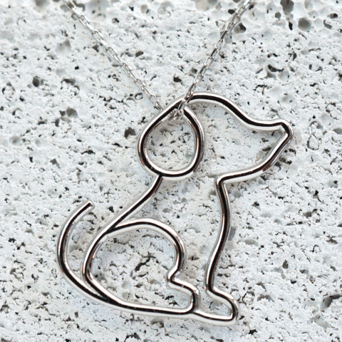 Köpek Kolye | Altın