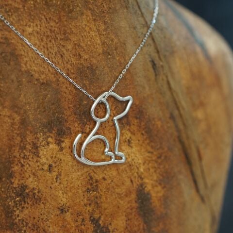 Köpek Kolye | Altın