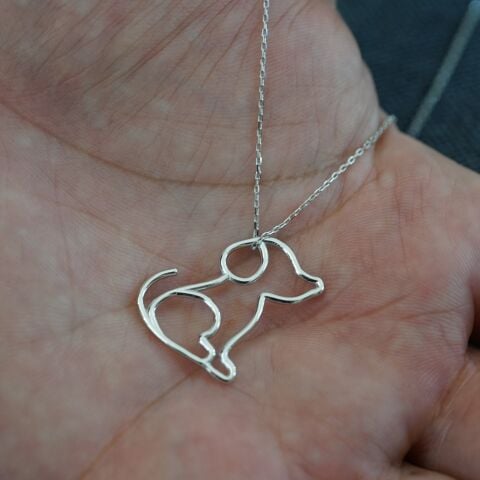 Köpek Kolye | Altın