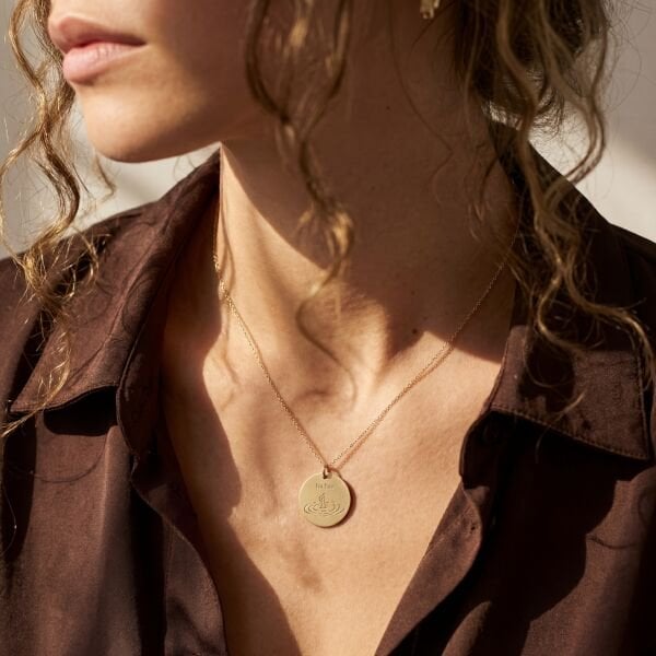 I'm Fine Plaka Kolye | Altın