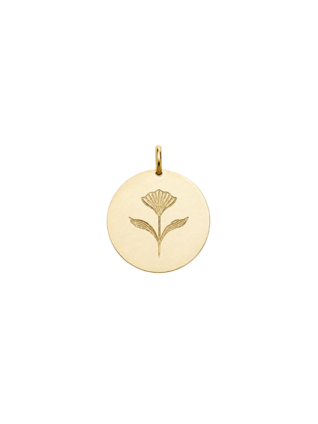 Lotus Nympha Altın Kolye Ucu