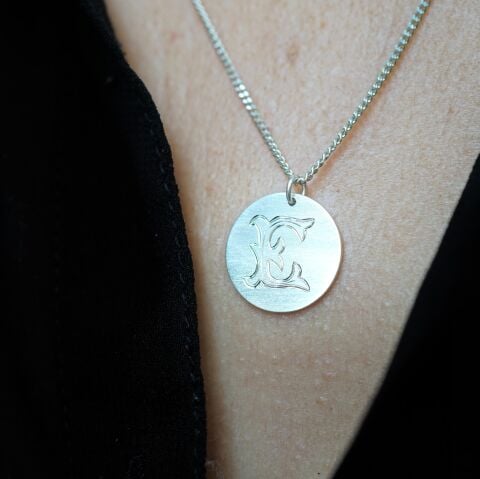 Monogram Harf Kolye | Gümüş