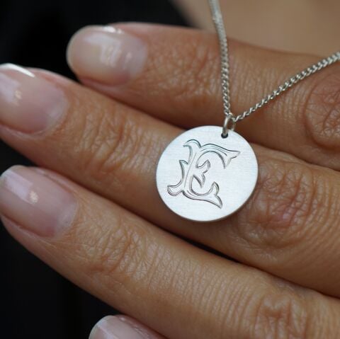 Monogram Harf Kolye | Gümüş