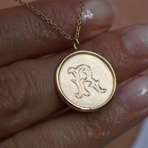 Monogram Harf Kolye No:01 | Altın