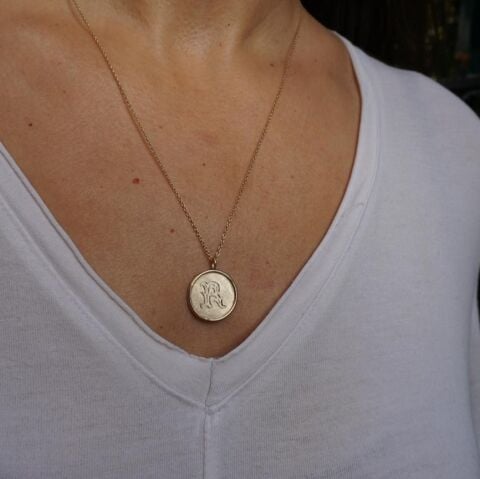 Monogram Harf Kolye No:01 | Altın