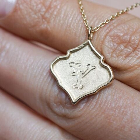 Monogram Harf Kolye No: 02 | Altın