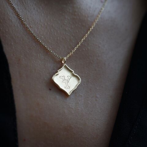 Monogram Harf Kolye No: 02 | Altın