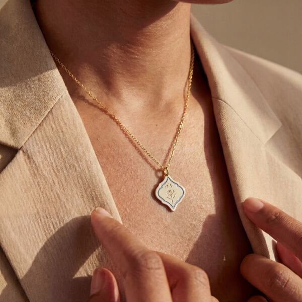 “It’s Ok” Kolye - Mine Detaylı | Altın