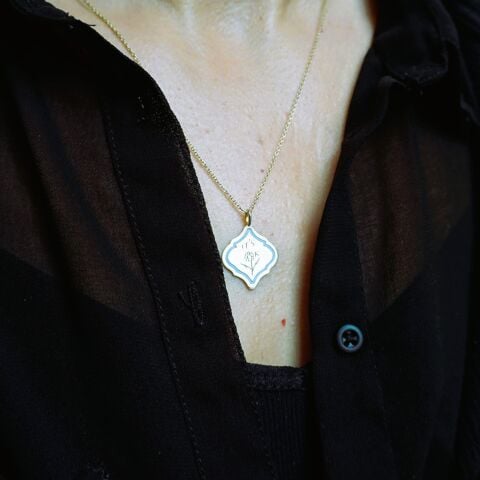 “It’s Ok” Kolye - Mine Detaylı | Altın