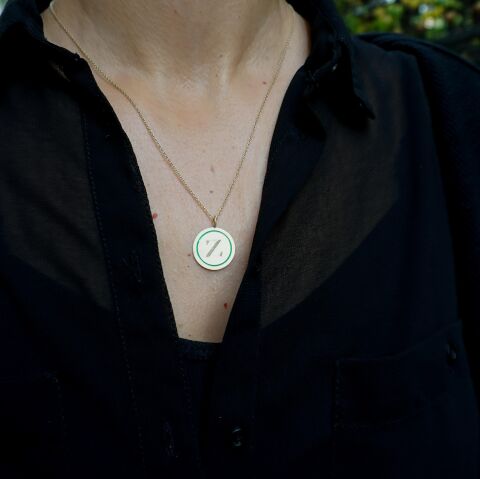 Harf Kolye - Mine Detaylı No: 03 | Altın